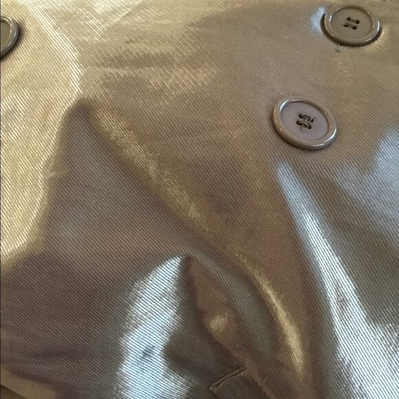 NWOT Metallic Belted Trench Coat Fully Lined Ulla Popken Size 12 - 14 LARGE - Picture 6 of 14